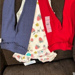 Zara Vibrant Blue and Red Leggings Set